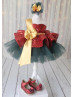 Sequin Tulle Unique Flower Girl Dress Christmas Dress
